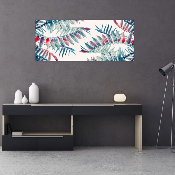 Slika - Tropsko lišće (120x50 cm)