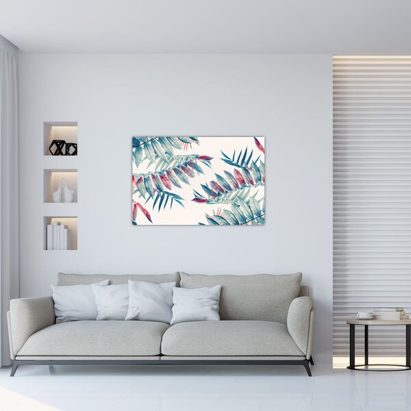 Slika - Tropsko lišće (90x60 cm)