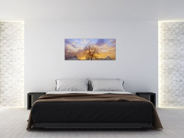 Slika - Pejzaž sa suncokretima (120x50 cm)