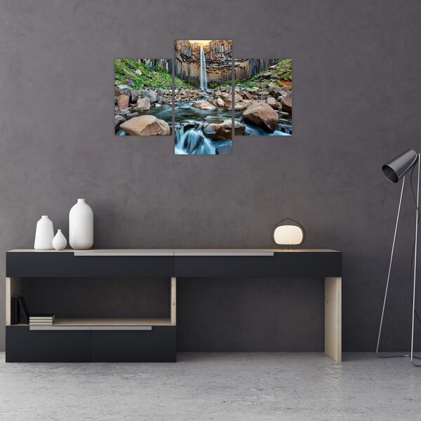 Slika - Slap Svartifoss, Island (90x60 cm)