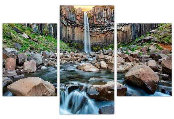 Slika - Slap Svartifoss, Island (90x60 cm)