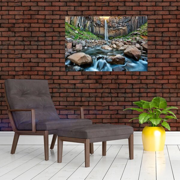 Slika - Slap Svartifoss, Island (90x60 cm)