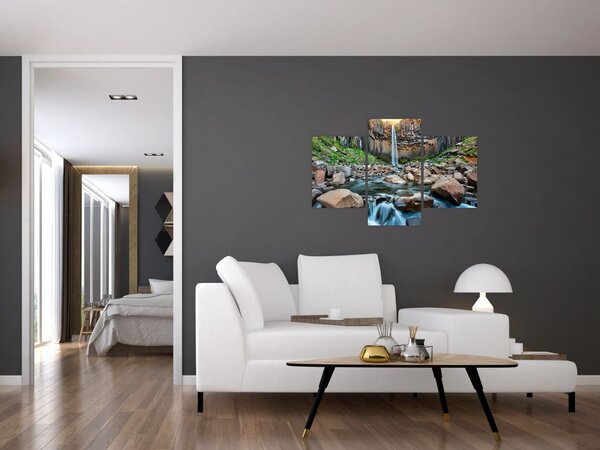 Slika - Slap Svartifoss, Island (90x60 cm)