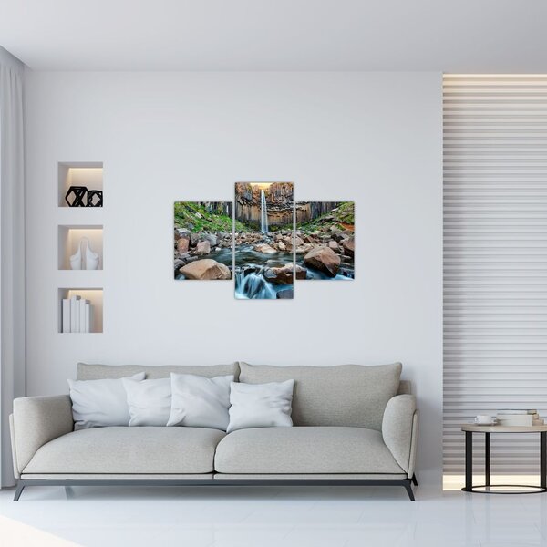 Slika - Slap Svartifoss, Island (90x60 cm)