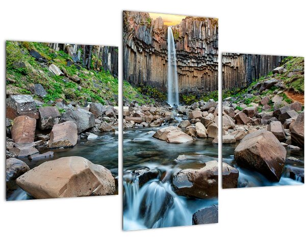 Slika - Slap Svartifoss, Island (90x60 cm)