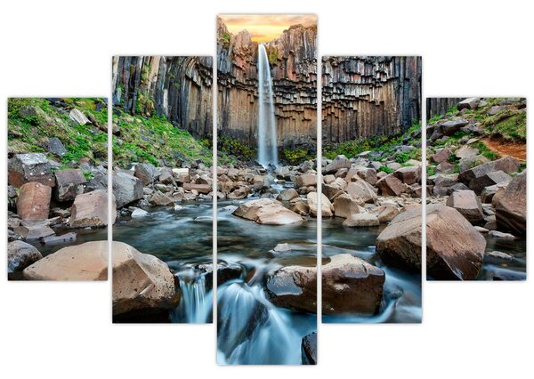 Slika - Slap Svartifoss, Island (150x105 cm)