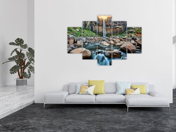 Slika - Slap Svartifoss, Island (150x105 cm)