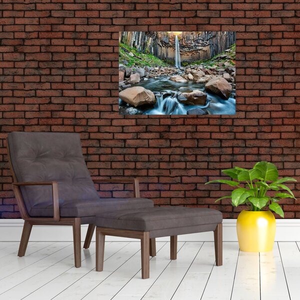 Slika - Slap Svartifoss, Island (70x50 cm)