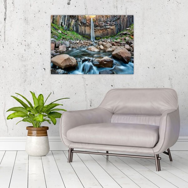 Slika - Slap Svartifoss, Island (70x50 cm)