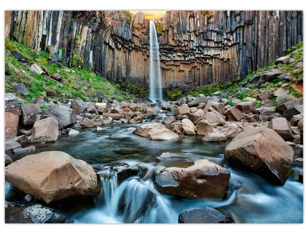 Slika - Slap Svartifoss, Island (70x50 cm)