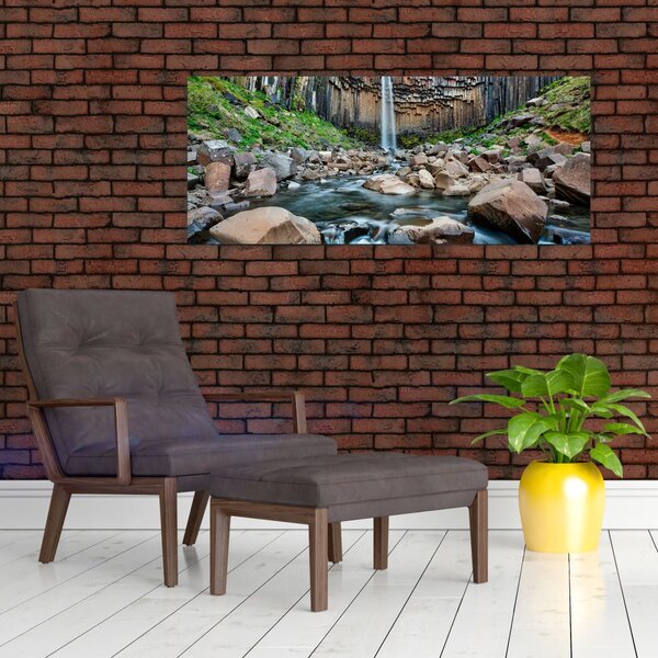 Slika - Slap Svartifoss, Island (120x50 cm)