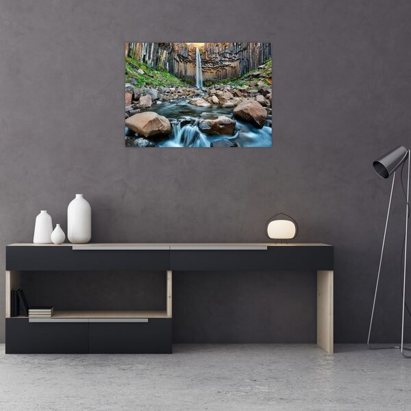 Slika - Slap Svartifoss, Island (70x50 cm)