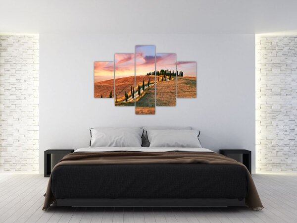 Slika - Kuća na brdu, Toskana, Italija (150x105 cm)