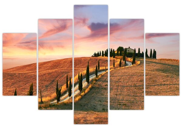 Slika - Kuća na brdu, Toskana, Italija (150x105 cm)