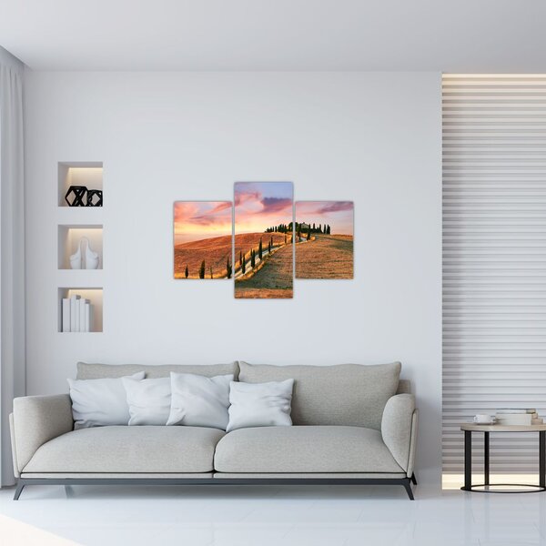 Slika - Kuća na brdu, Toskana, Italija (90x60 cm)