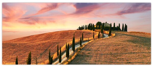 Slika - Kuća na brdu, Toskana, Italija (120x50 cm)