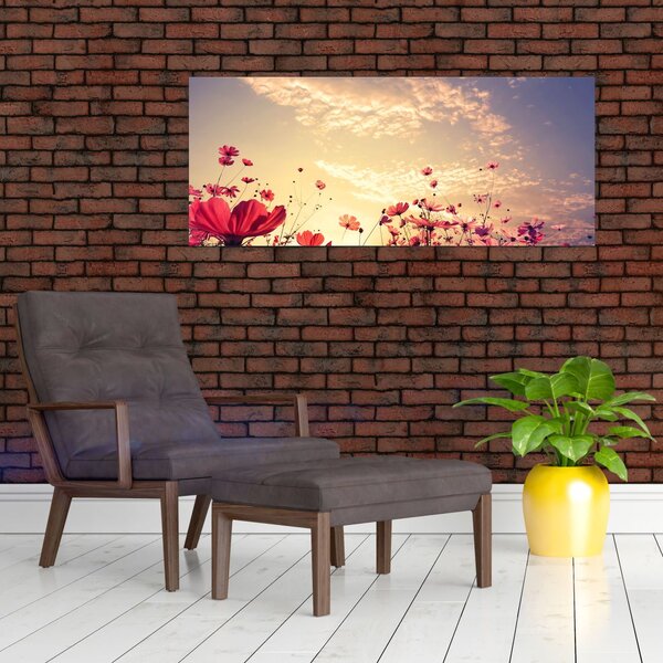 Slika - Livada s cvijećem (120x50 cm)