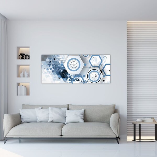 Slika - Geometrijska apstrakcija (120x50 cm)