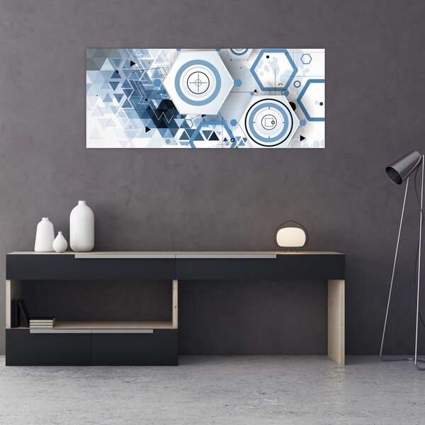 Slika - Geometrijska apstrakcija (120x50 cm)
