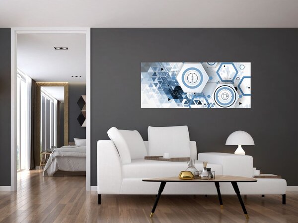 Slika - Geometrijska apstrakcija (120x50 cm)