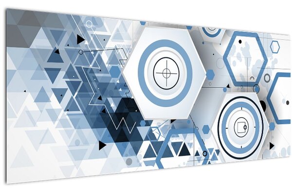 Slika - Geometrijska apstrakcija (120x50 cm)