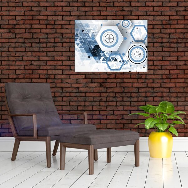 Slika - Geometrijska apstrakcija (70x50 cm)
