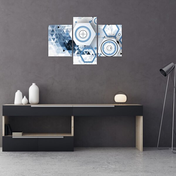 Slika - Geometrijska apstrakcija (90x60 cm)