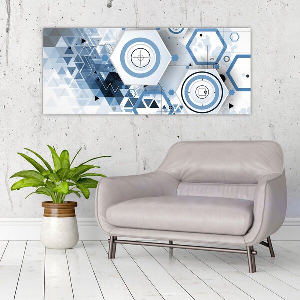 Slika - Geometrijska apstrakcija (120x50 cm)