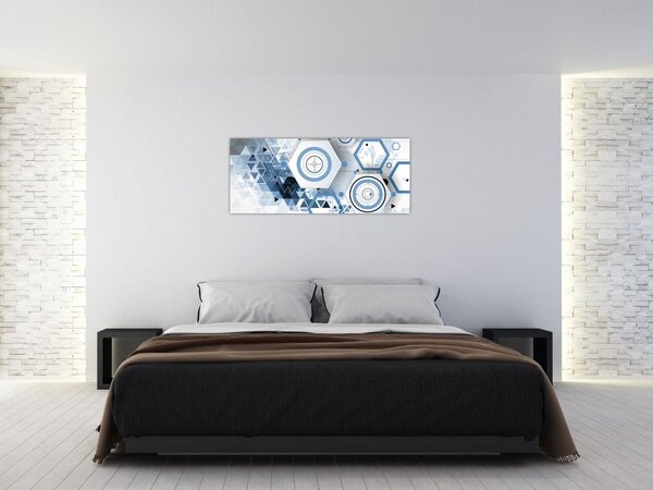 Slika - Geometrijska apstrakcija (120x50 cm)