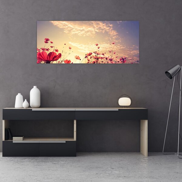 Slika - Livada s cvijećem (120x50 cm)