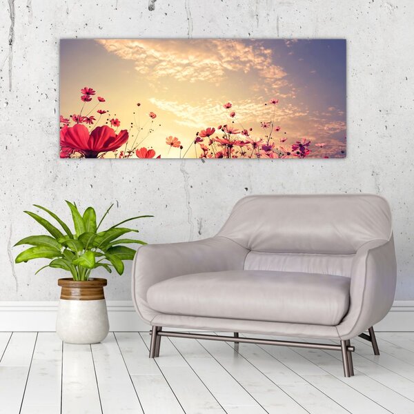 Slika - Livada s cvijećem (120x50 cm)