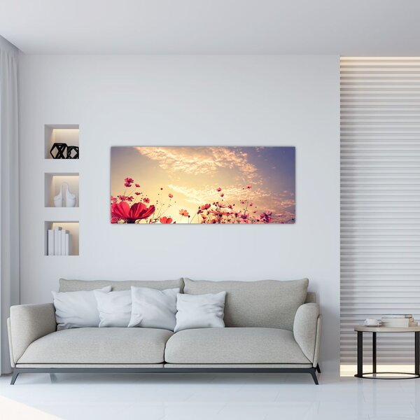 Slika - Livada s cvijećem (120x50 cm)