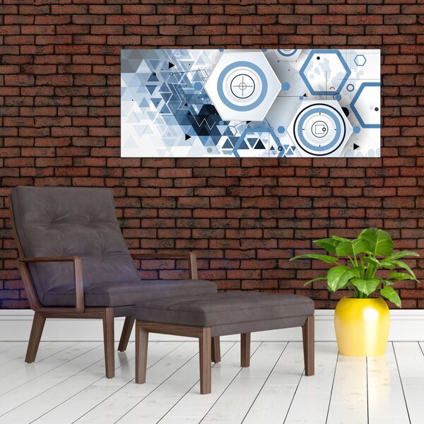 Slika - Geometrijska apstrakcija (120x50 cm)