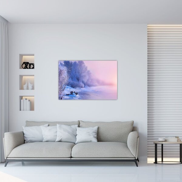 Slika - Smrznuta rijeka (90x60 cm)