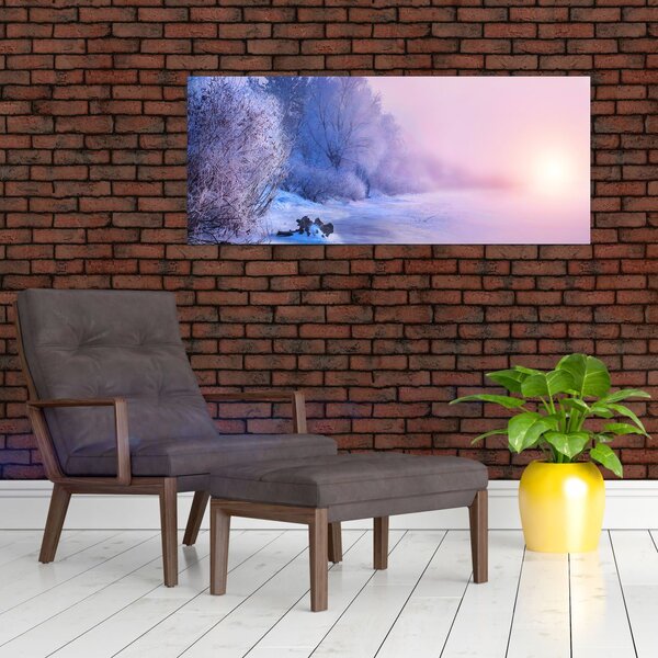 Slika - Smrznuta rijeka (120x50 cm)