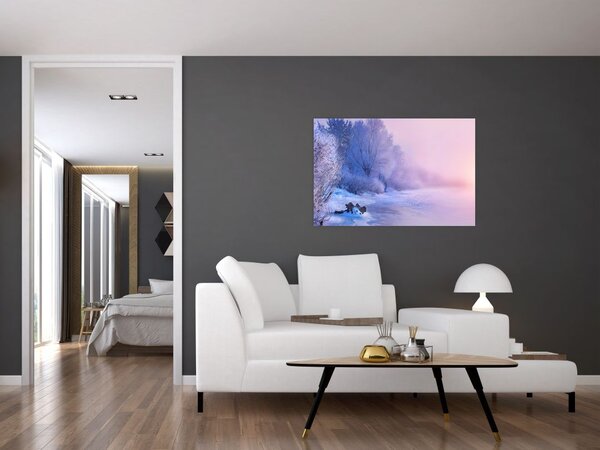 Slika - Smrznuta rijeka (90x60 cm)