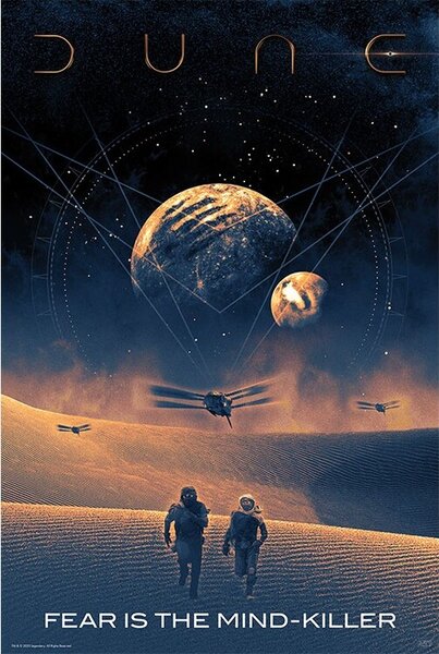 Poster Dune - Fear is the mind-killer, (61 x 91.5 cm)