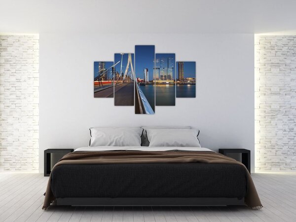 Slika - Sumrak u Rotterdamu, Nizozemska (150x105 cm)