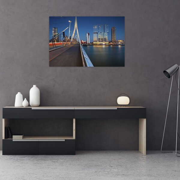 Slika - Sumrak u Rotterdamu, Nizozemska (90x60 cm)