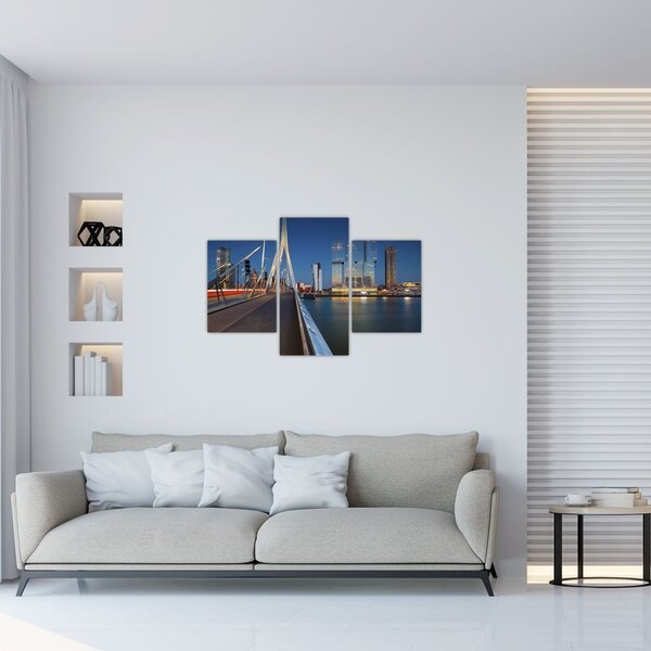 Slika - Sumrak u Rotterdamu, Nizozemska (90x60 cm)