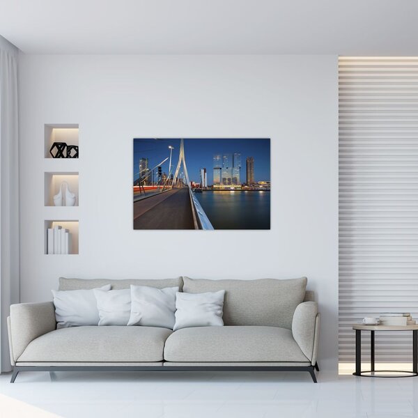 Slika - Sumrak u Rotterdamu, Nizozemska (90x60 cm)