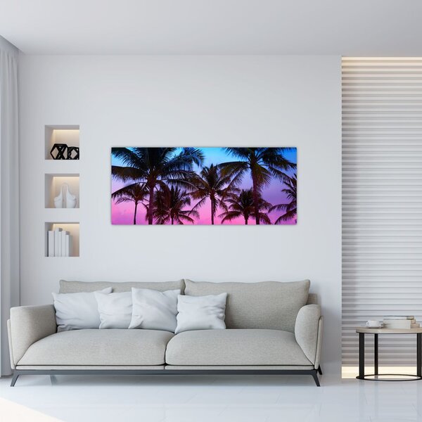 Slika - Palme u Miamiju (120x50 cm)