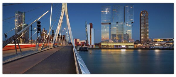 Slika - Sumrak u Rotterdamu, Nizozemska (120x50 cm)