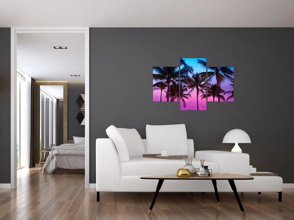 Slika - Palme u Miamiju (90x60 cm)