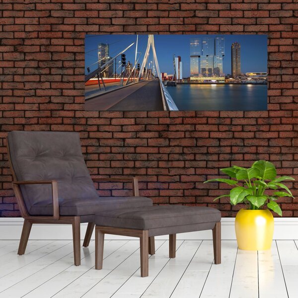 Slika - Sumrak u Rotterdamu, Nizozemska (120x50 cm)