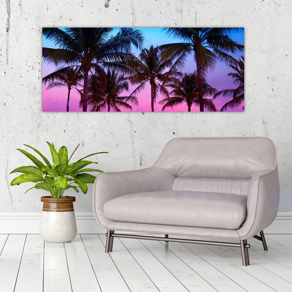 Slika - Palme u Miamiju (120x50 cm)