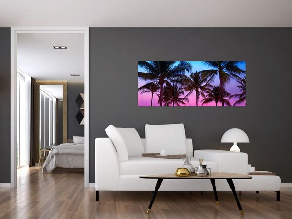 Slika - Palme u Miamiju (120x50 cm)
