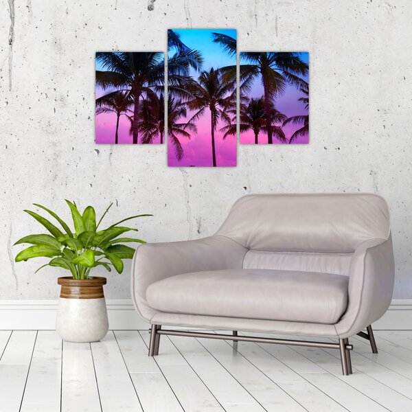 Slika - Palme u Miamiju (90x60 cm)