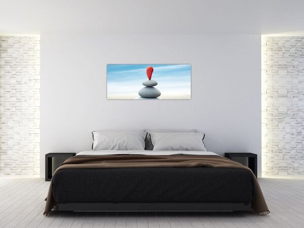 Slika - Ravnoteža s kamenjem (120x50 cm)