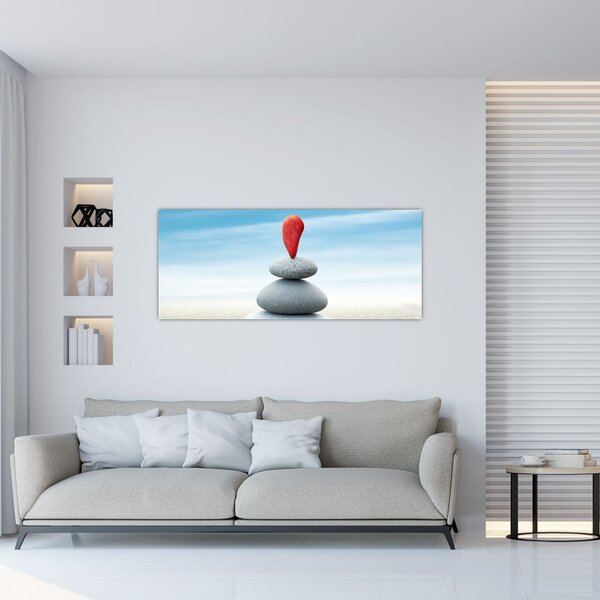 Slika - Ravnoteža s kamenjem (120x50 cm)